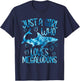 Megaladon Girl Shark Biology Ocean Funny Megalodon Lover T-Shirt - T-Shirt | Navy