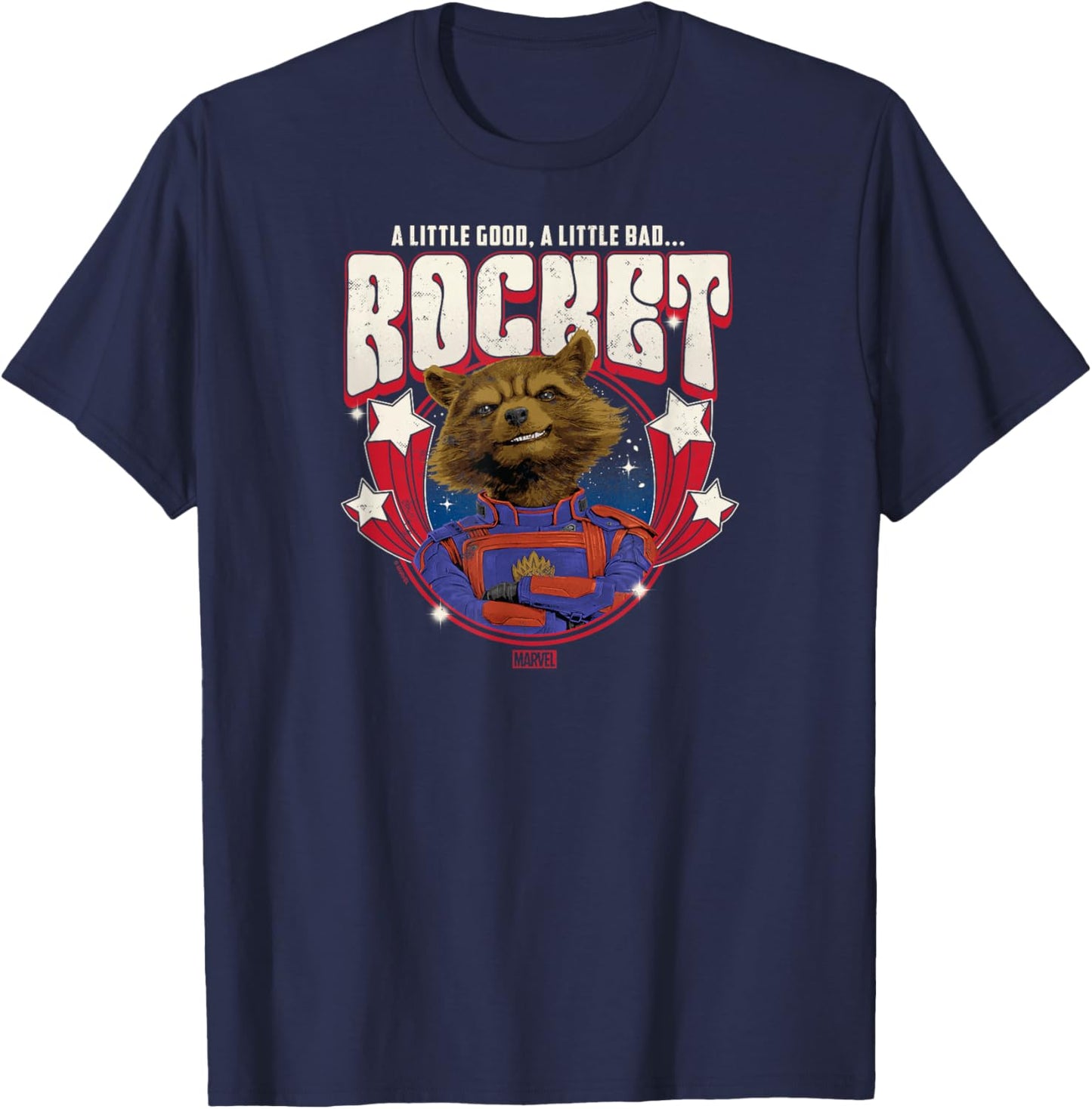 Guardians of The Galaxy - Rocket Raccoon Band T-Shirt - T-Shirt | Navy