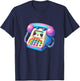 Kids Telephone Kawaii 90's Retro For Kids Boys Girls T-Shirt - T-Shirt | Navy