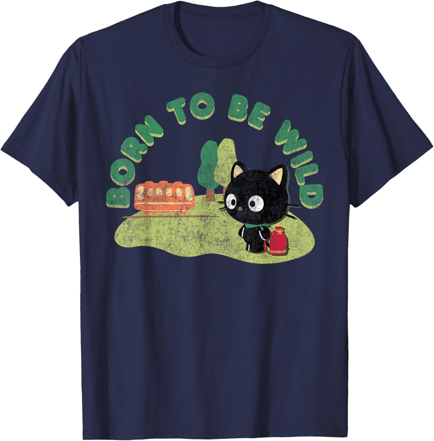 Chococat Born to Be Wild T-Shirt - T-Shirt | Navy