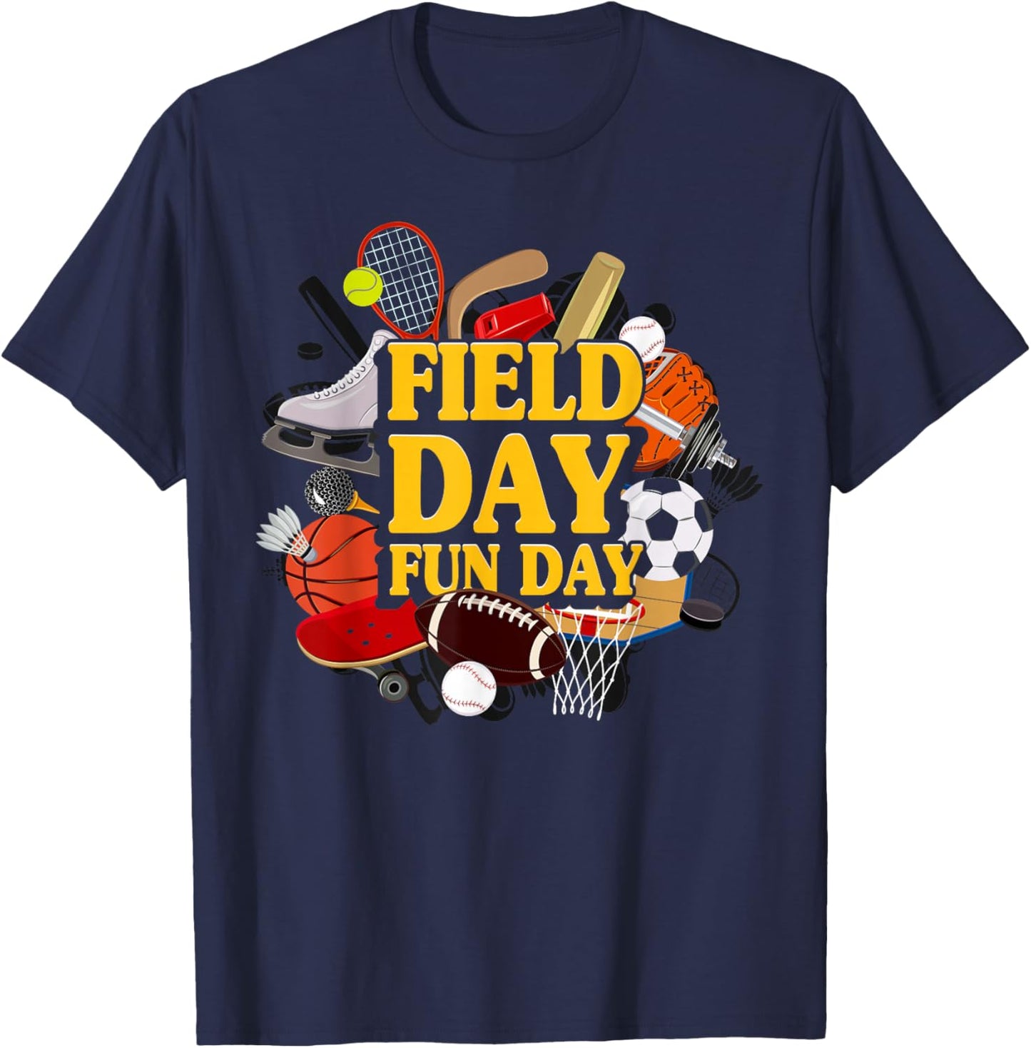 Field Day Kids Teacher School Sport T-Shirt - T-Shirt | Navy