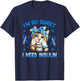I am So Sweet I Need Insulin Diabetes Awareness Cat Bandana Men Women T-Shirt - T-Shirt | Navy