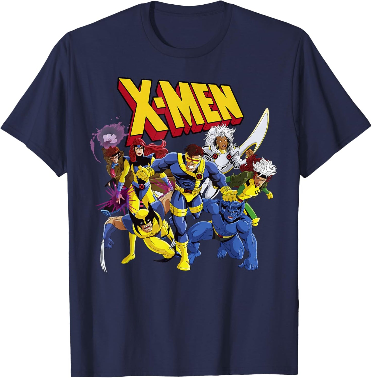Marvel X-Men Classic Group Shot T-Shirt - T-Shirt | Navy