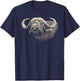 Cape Buffalo African Safari T-Shirt - T-Shirt | Navy