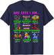 God Says I Am Mardi Gras Fat Tuesday Christian Bible Verse T-Shirt - T-Shirt | Navy