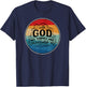 With God All Things Are Possible Retro T-Shirt - T-Shirt | Navy