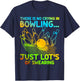 Christmas Gift Bowler There Is No Crying In Bowling T-Shirt - T-Shirt | Navy