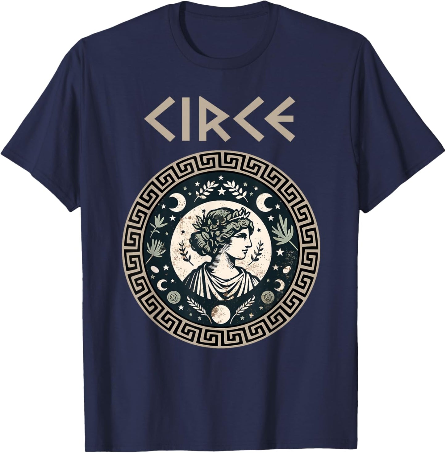 Agema Apparel Circe Greek Goddess and Sorceress Greek Mythology , Small, Black T-Shirt - T-Shirt | Navy