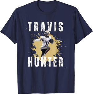 Travis Hunter Design 90s - Funny T-Shirt - T-Shirt | Navy