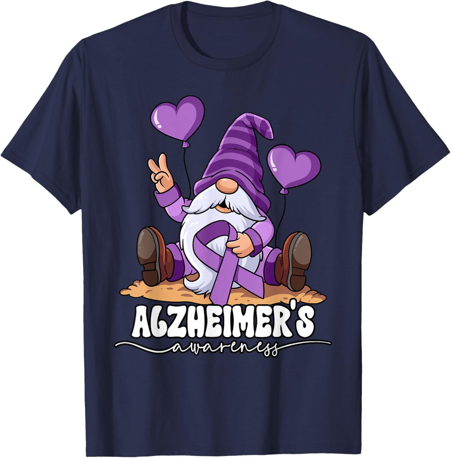 Alzheimer's Awareness T-Shirt - T-Shirt | Navy
