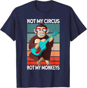 Not My Circus not my Monkeys - animal lover T-Shirt - T-Shirt | Navy