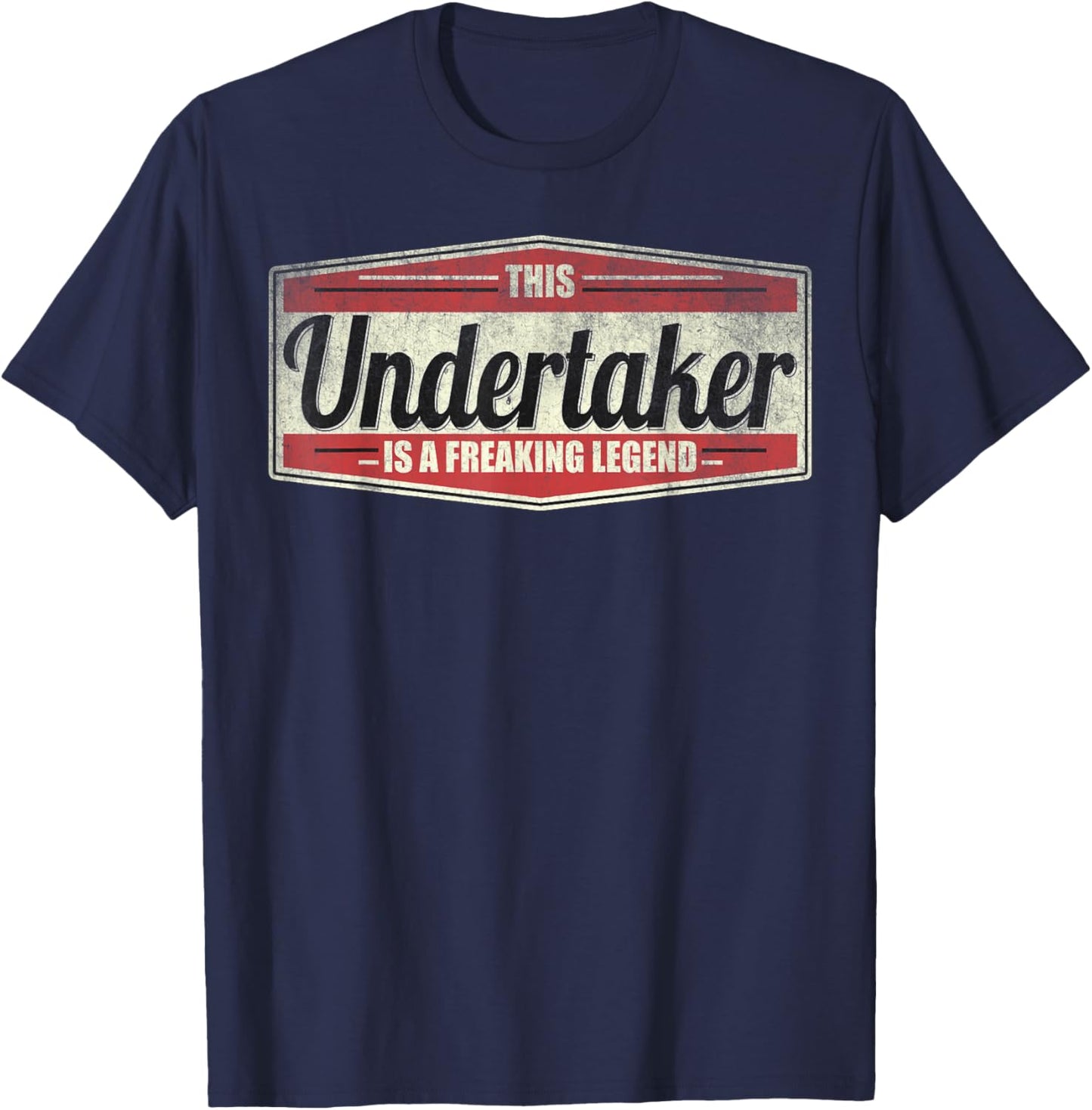 Funny Saying Vintage Undertaker T-Shirt - T-Shirt | Navy