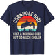 Cornhole Girl Corn Hole Players Funny Cornhole T-Shirt - T-Shirt | Navy