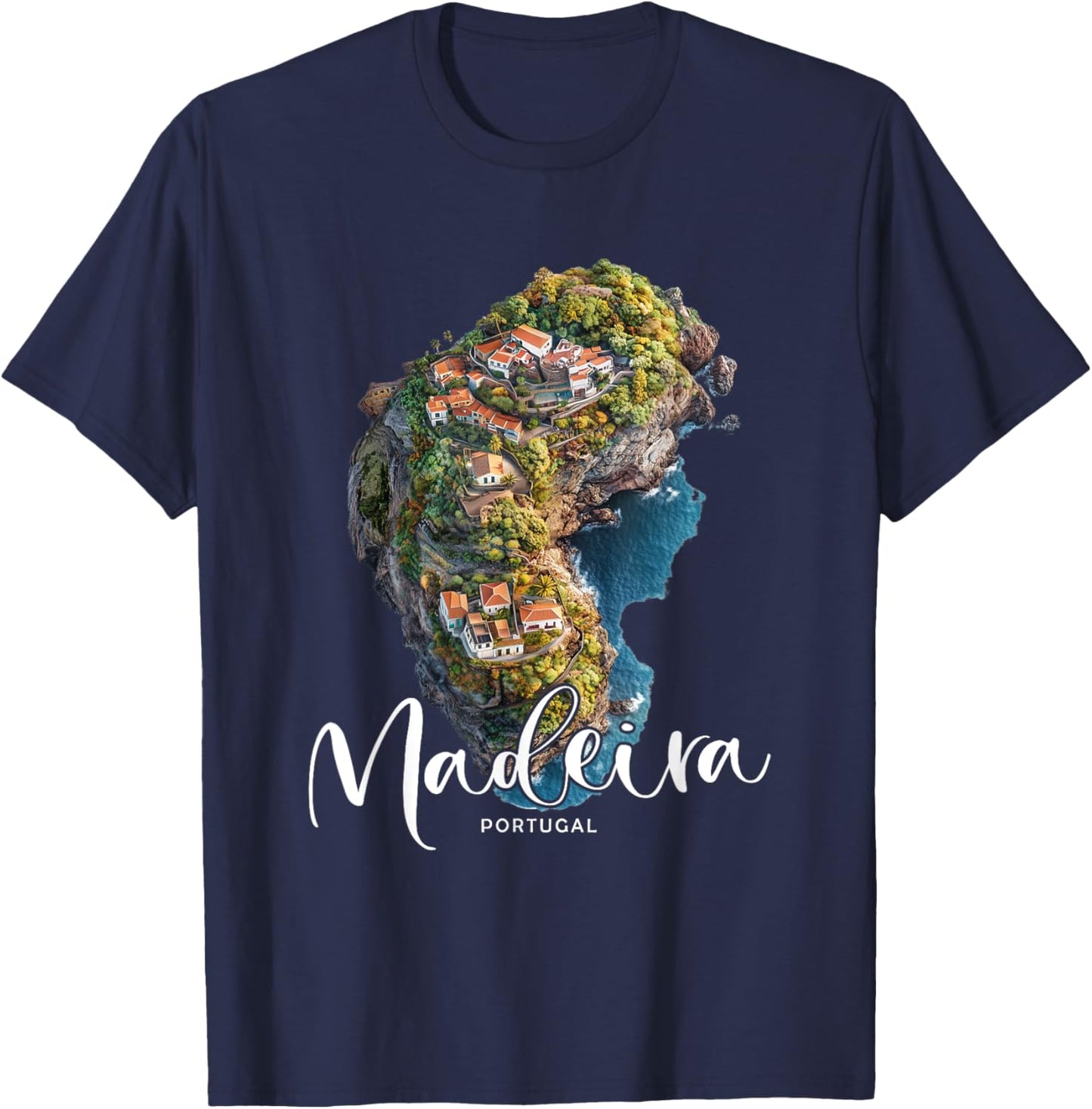 Madeira Island Portugal Vacation Souvenir Trip For Travelers T-Shirt - T-Shirt | Navy