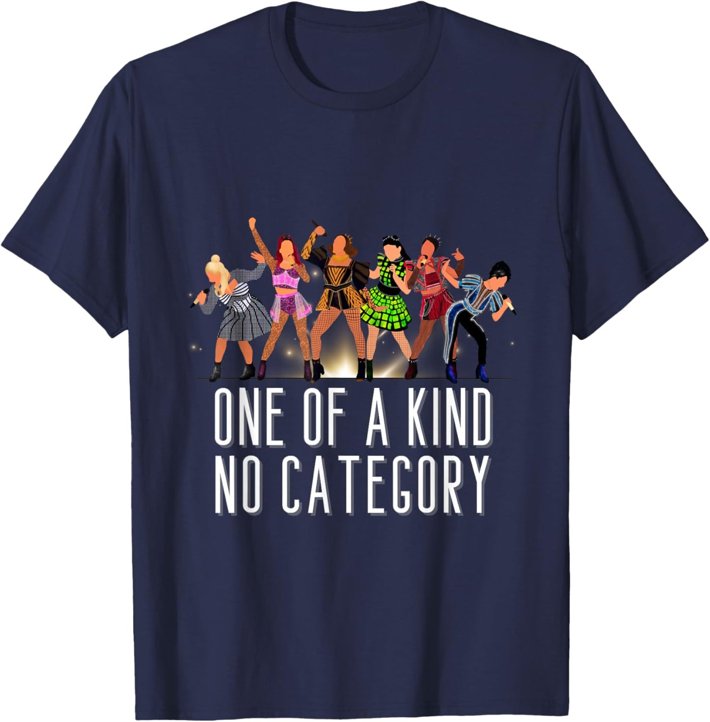 Six One of A Kind Musical Theatre Theater Musicals T-Shirt - T-Shirt | Navy
