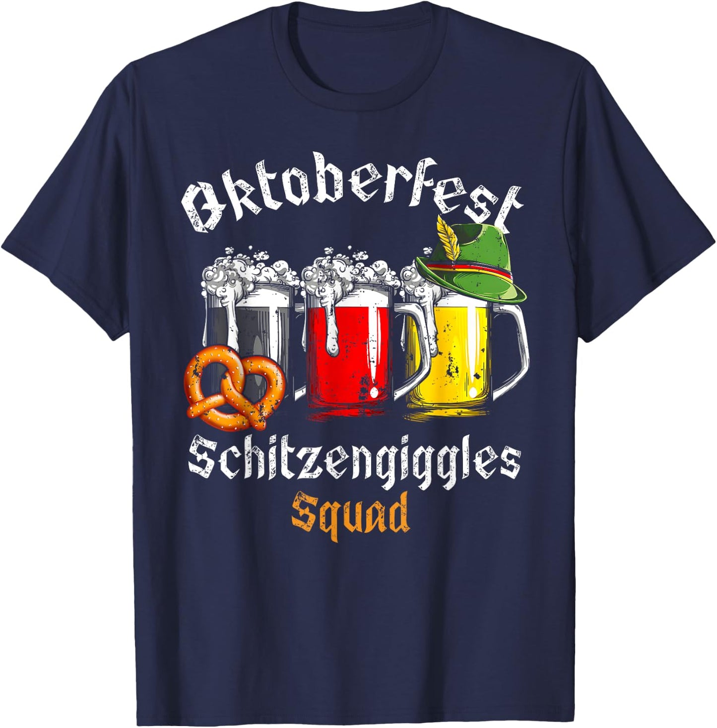 Oktoberfest Squad Germany Funny Festival Beer T-Shirt - T-Shirt | Navy