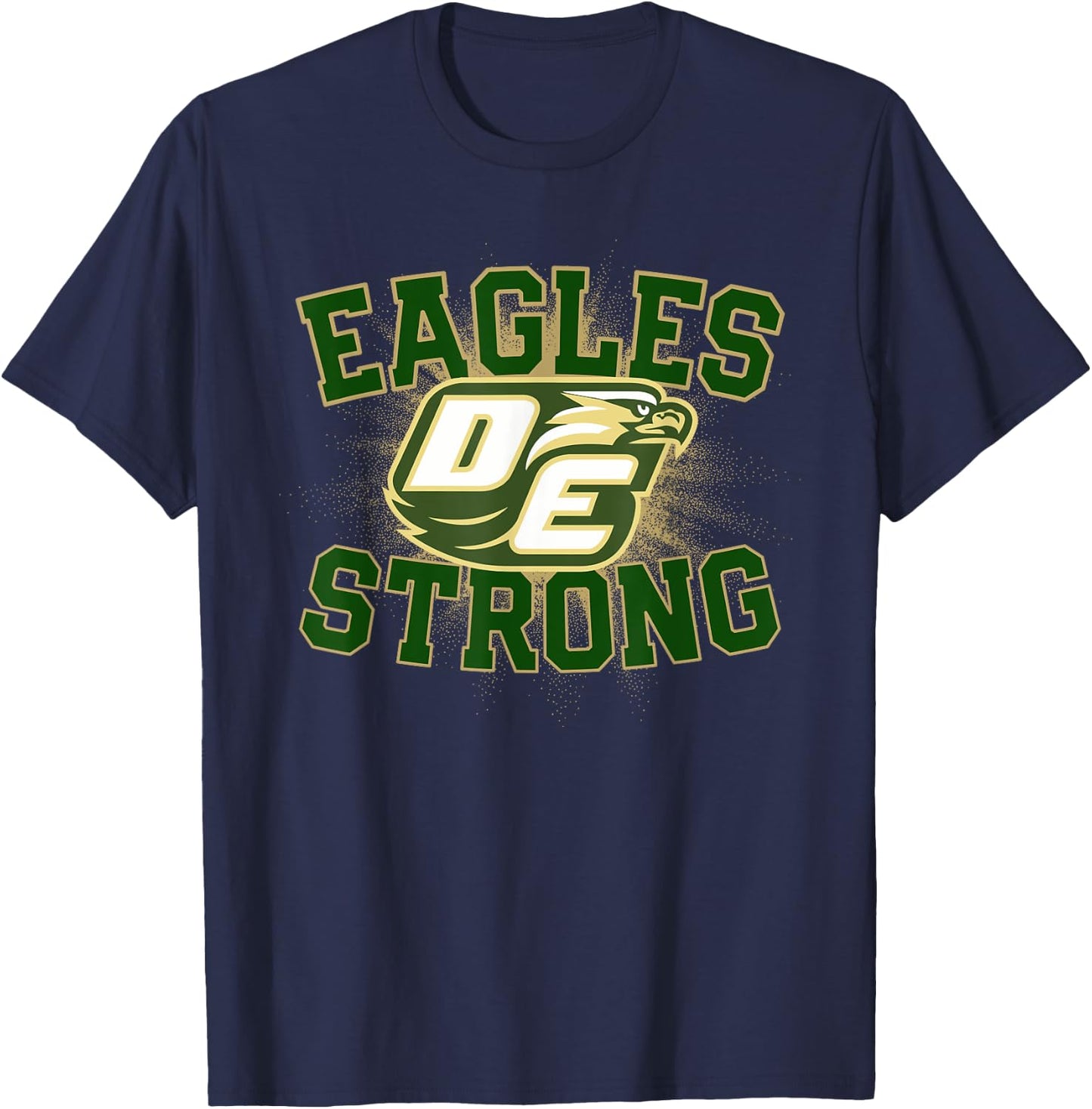 Desoto Eagles Logo Strong Flag HS T-Shirt - T-Shirt | Navy