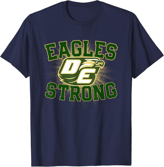 Desoto Eagles Logo Strong Flag HS T-Shirt - T-Shirt | Navy