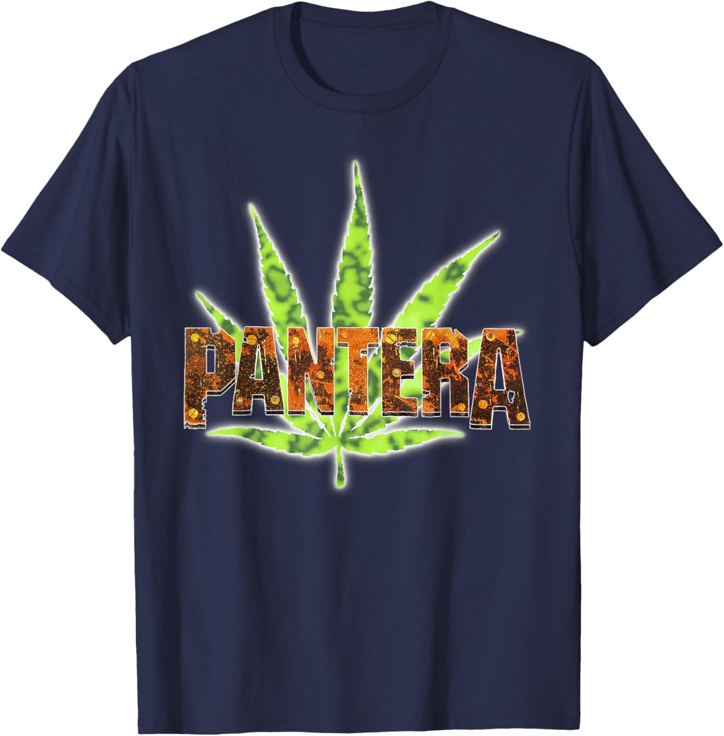 Pantera Offizielles Vintage-Logo T-Shirt - T-Shirt | Navy