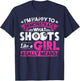 Cute Billiards Women Shirt Funny Gift Girl Pool Player T-Shirt - T-Shirt | Navy
