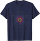 Metatron's Cube Sacred Geometry Art T-Shirt - T-Shirt | Navy