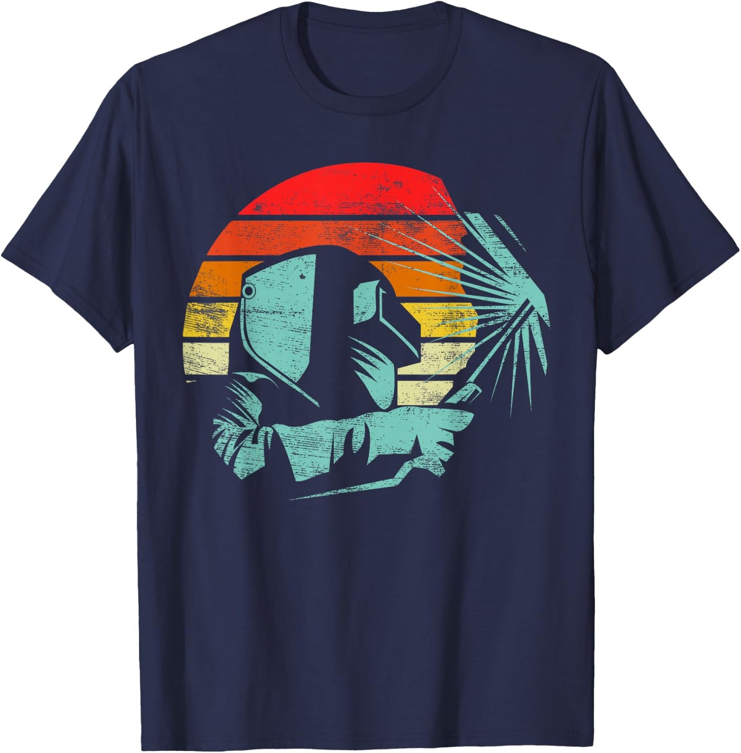 Welder Silhouette Retro Vintage Apparel - Men's Black Short Sleeve Classic Fit - Small T-Shirt - T-Shirt | Navy