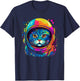 Space Gifts Cat Mom Cat Dad Men Women Kids Astronaut Space T-Shirt - T-Shirt | Navy