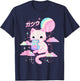 Cat Strawberry Milk Anime 90s Japanese Cat Japan T-Shirt - T-Shirt | Navy