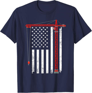 Cool Crane Operator Art Women Tower Crane Operator T-Shirt - T-Shirt | Navy