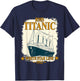 RMS TITANIC White Star Line Cruise Ship Retro Vintage Kids T-Shirt - T-Shirt | Navy