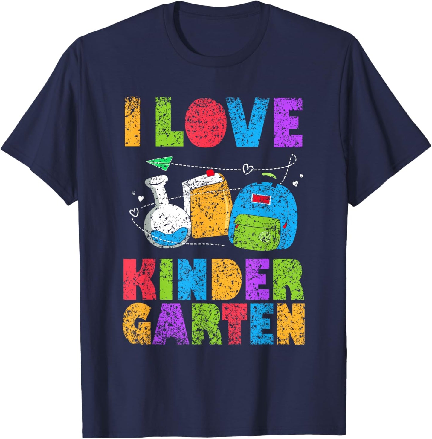 Ich Liebe Den Kindergarten Children's Boys Nursery T-Shirt - T-Shirt | Navy