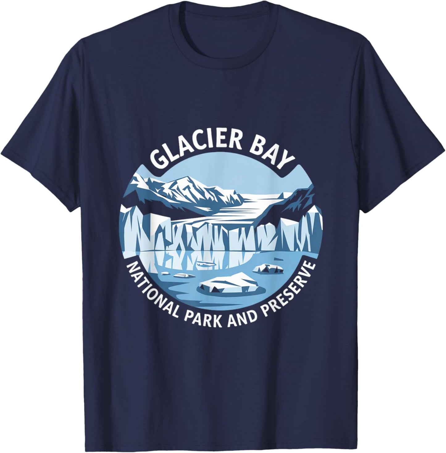 Glacier Bay National Park and Preserve Alaska T-Shirt - T-Shirt | Navy