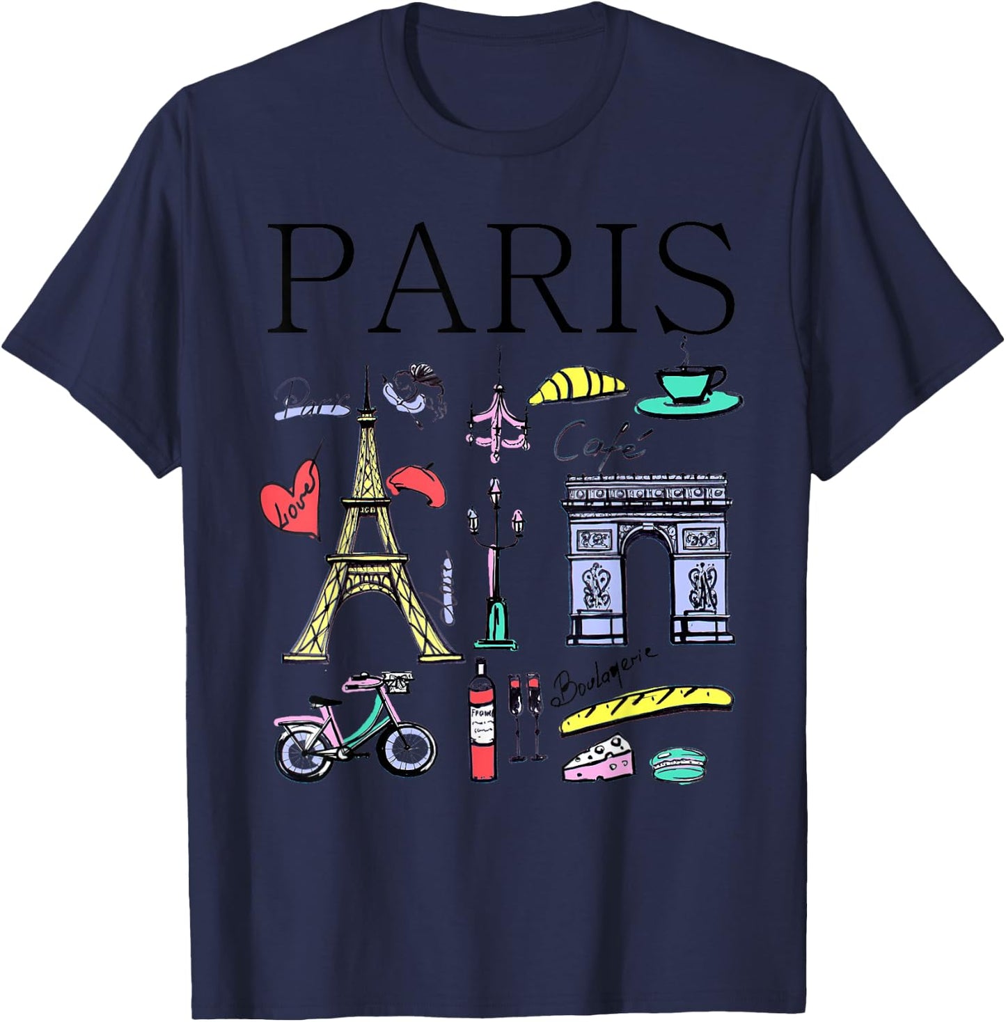 Paris Woman Woman Paris T-Shirt - T-Shirt | Navy