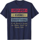 Pop-Pop Knows Everything If He Doesn't Know For Father T-Shirt - T-Shirt | Navy