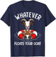 Cute Goat Design Women Kids Animal Farmer Goat Lover T-Shirt - T-Shirt | Navy
