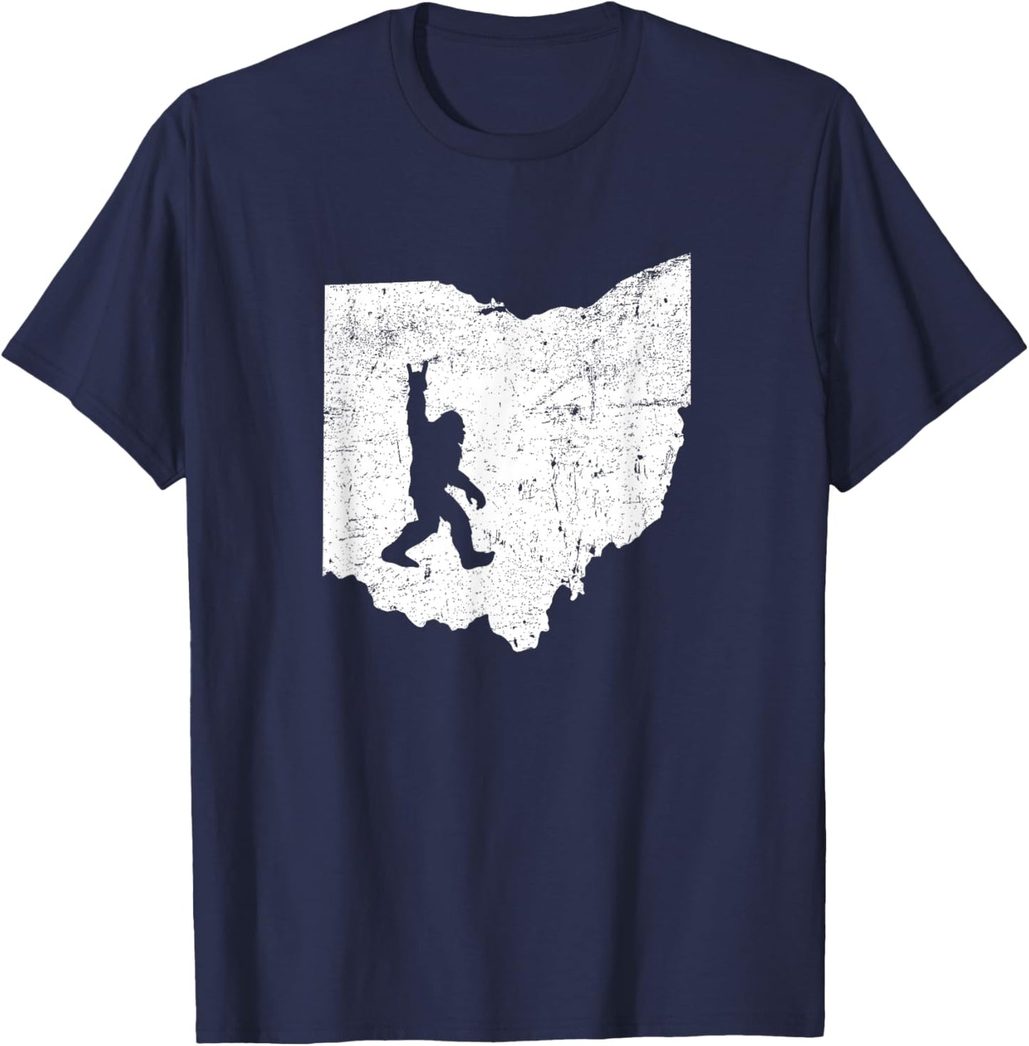 Ohio Bigfoot Sasquatch Funny Appalachian Kids T-Shirt - T-Shirt | Navy