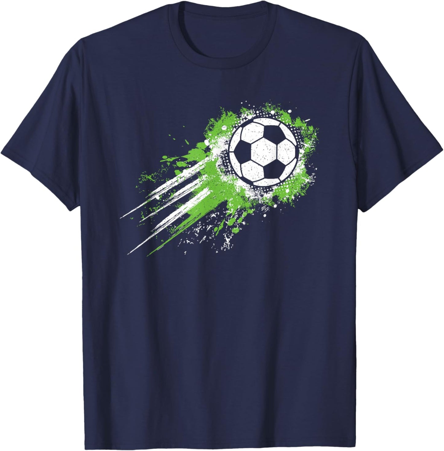 Soccer Ball Vintage Soccer Player Men Boys Kids T-Shirt - T-Shirt | Navy
