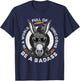 Animal Lover World Of Unicorns Badass Donkey T-Shirt - T-Shirt | Navy