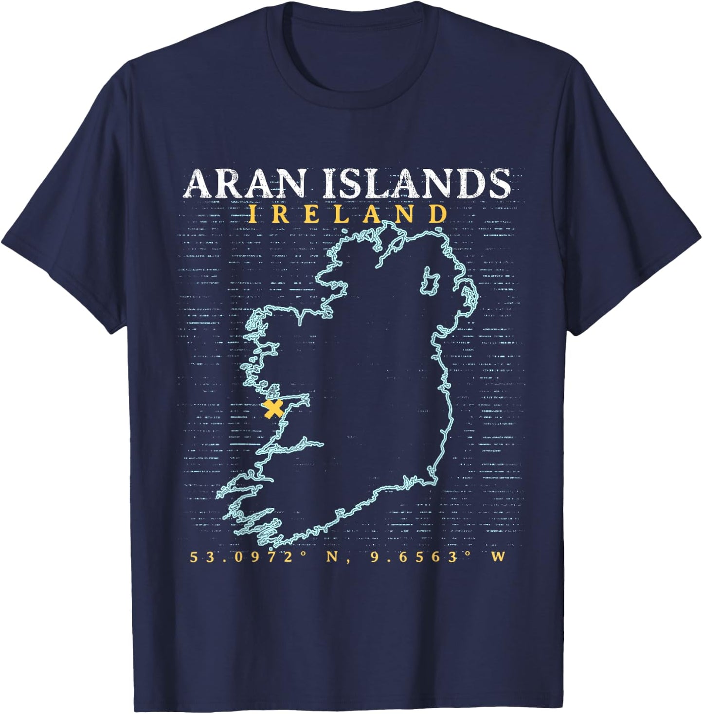Aran Islands Ireland T-Shirt - T-Shirt | Navy