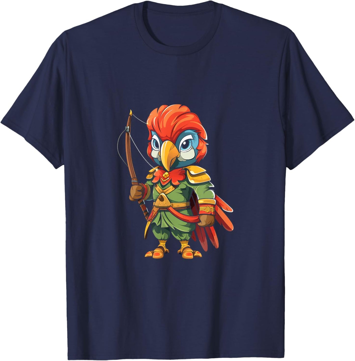 Parrot Archer Archery Bowhunter Bow Arrows T-Shirt - T-Shirt | Navy