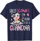 Holy Cow I'm Going To Be A Grandma Gender Reveal Party T-Shirt - T-Shirt | Navy