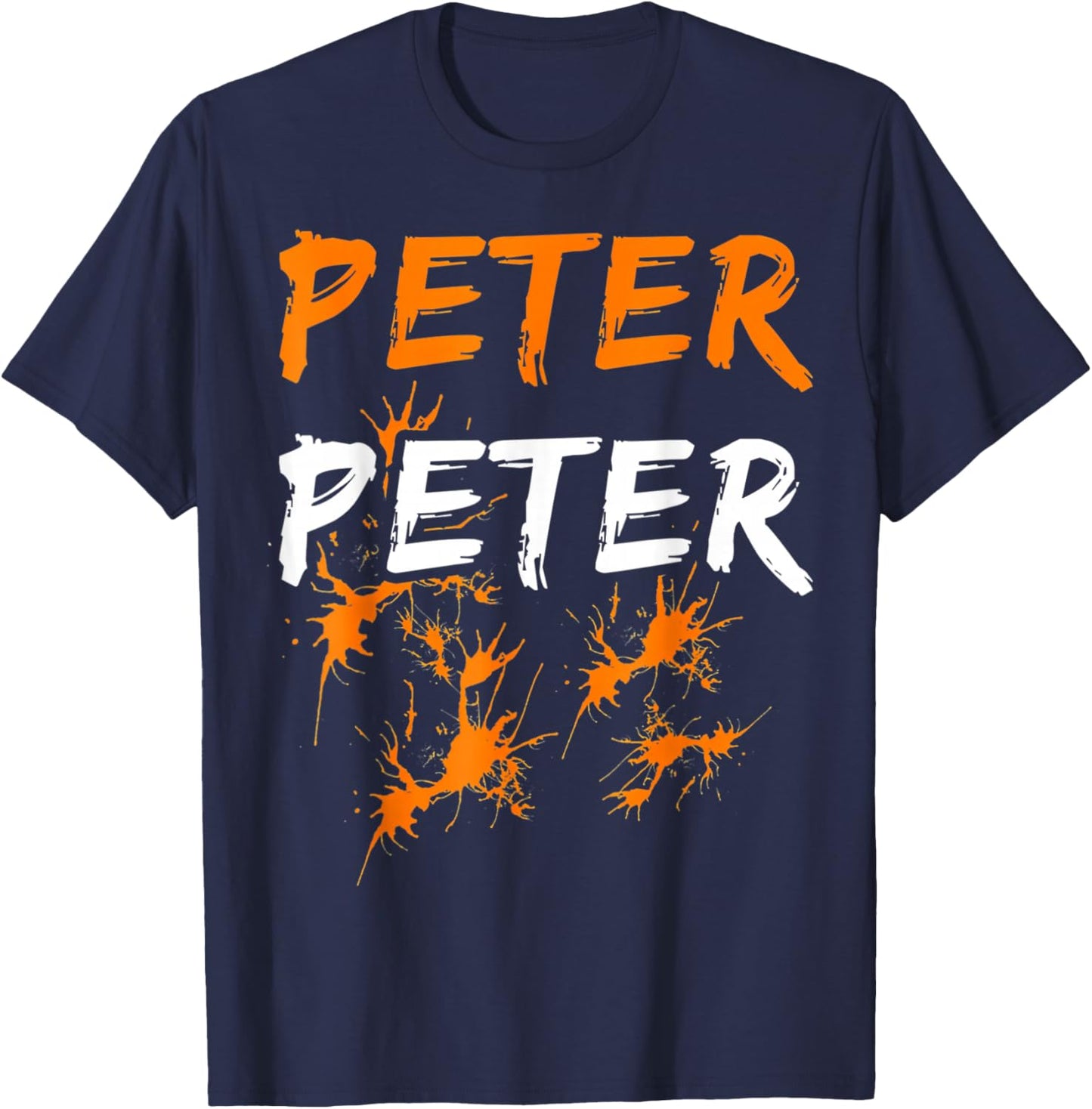 Peter Pumpkin Costume Eater For Couples Matching Halloween T-Shirt - T-Shirt | Navy