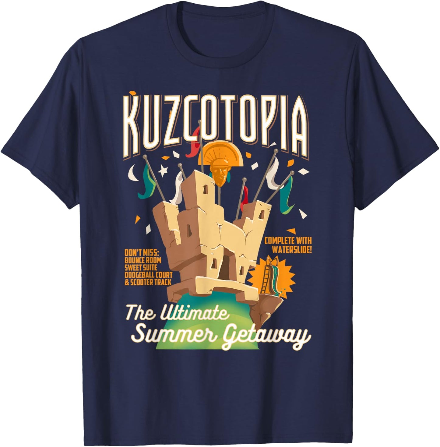 Disney The Emperor's New Groove Greeting From Kuzcotopia T-Shirt - T-Shirt | Navy