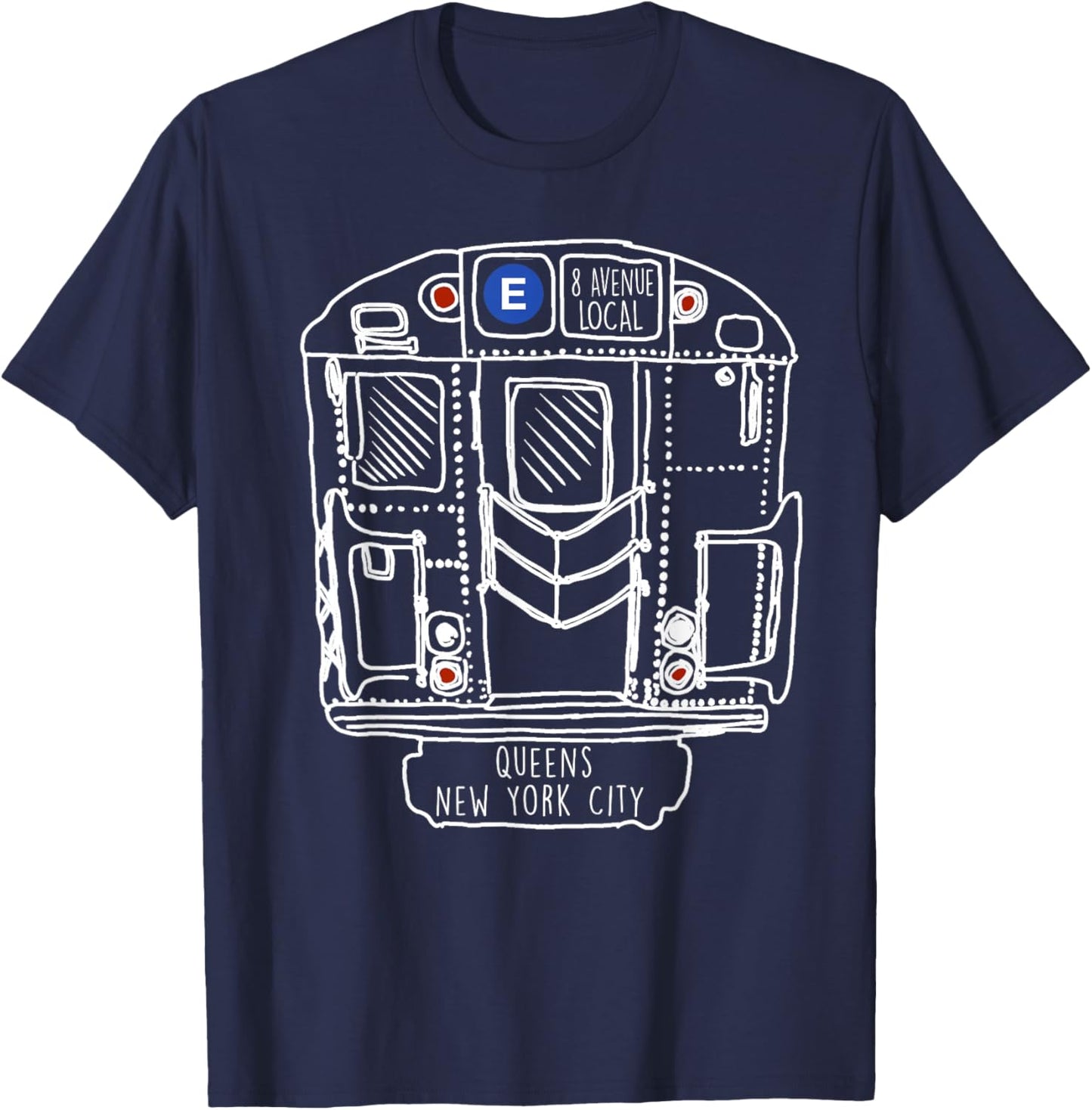 New York City Queens New Yorker Commuter T-Shirt - T-Shirt | Navy