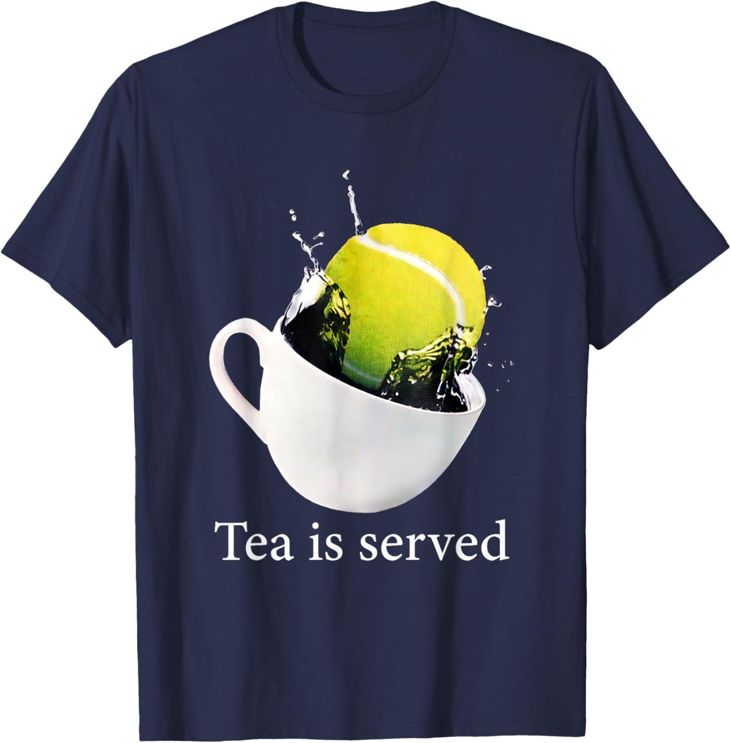 Tennis Tea Is Served T-Shirt - T-Shirt | Navy