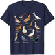 Types of Duck Waterfowl Animals of the World Duck Lover T-Shirt - T-Shirt | Navy