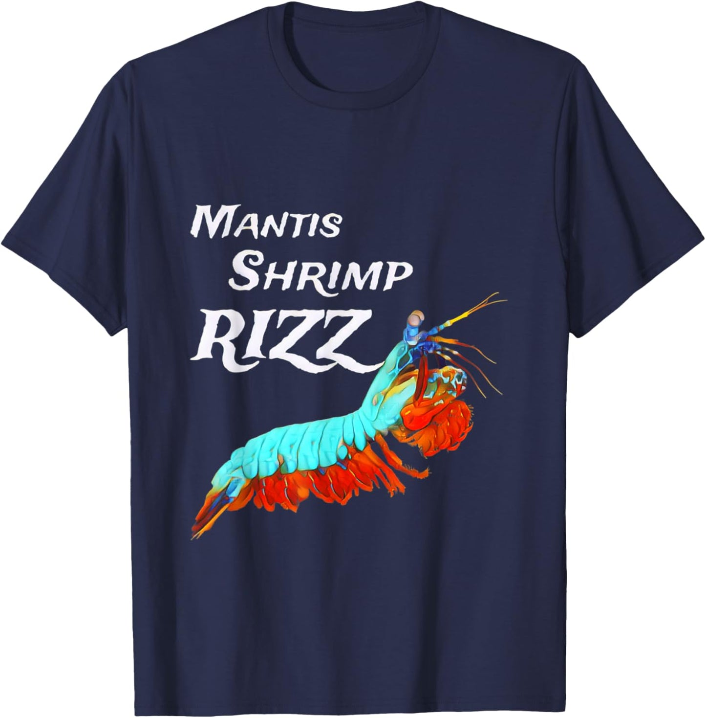 Mantis Shrimp Rizz T-Shirt - T-Shirt | Navy