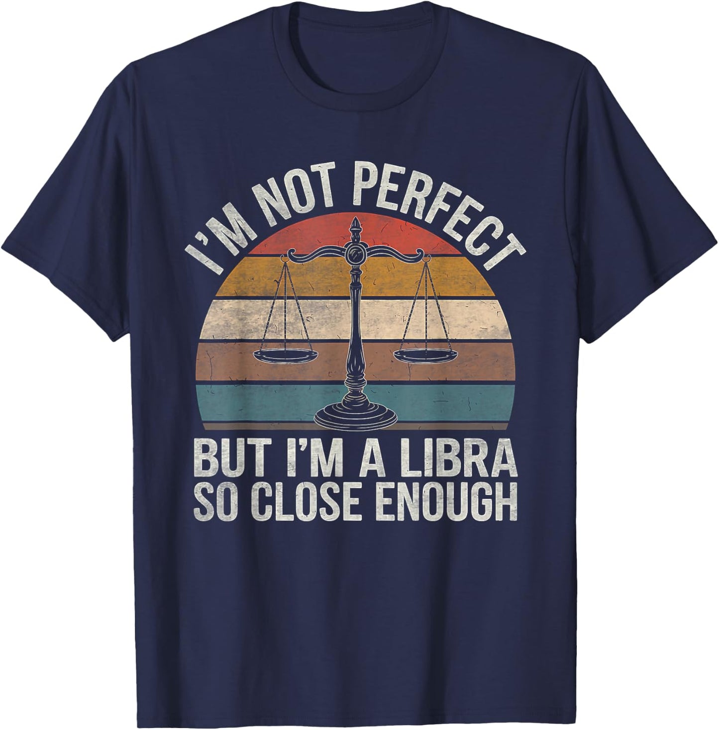 Libra Zodiac Sign Birthday Horoscope Astrology T-Shirt - T-Shirt | Navy