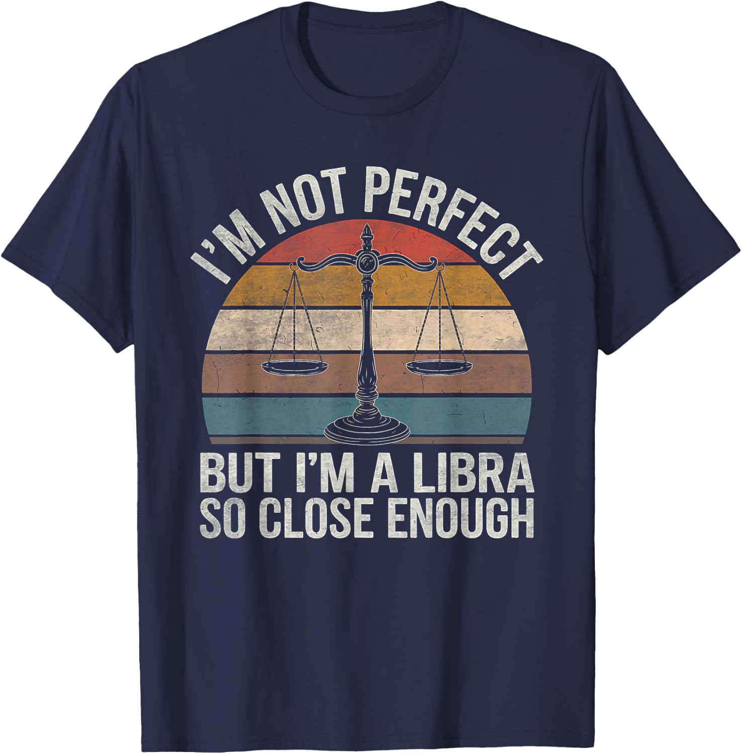 Libra Zodiac Sign Birthday Horoscope Astrology T-Shirt - T-Shirt | Navy