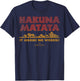 Disney Lion It Means No Worries Group Shot Gradient Logo T-Shirt - T-Shirt | Navy